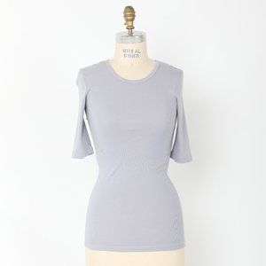 1/4 Sleeve Crew in New Dove